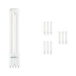Mehrfachpackung 10x Ledvance Dulux-L LED 8W - 830 Warmweiß | 4-Pins - Ersatz Für 18W