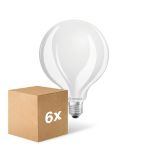 Mehrfachpackung 6x Ledvance LED Classic E27 Globe Matt 11W 1521lm - 827  | Dimmbar - Ersatz Für 100W