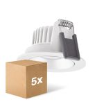 Mehrfachpackung 5x Ledvance LED  SPOT ADJUST Aluminium  8W 680lm 36D - 930  | Ausschnitt 68mm - IP20 - Höchste Farbwiedergabe -  Dimmbar