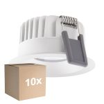 Mehrfachpackung 10x Ledvance LED  SPOT FIX Aluminium  8W 680lm 36D - 930 Warmweiß | Ausschnitt 68mm - IP44 - Höchste Farbwiedergabe -  Dimmbar