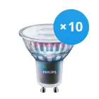 Mehrfachpackung 10x Philips MASTER LED Spot ExpertColor GU10 PAR16 5.5W 375lm 25D - 930 Warmweiß | Höchste Farbwiedergabe - Dimmbar - Ersatz für 50W