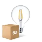 Mehrfachpackung 6x Philips MASTER Value LED Globe E27 120mm Fadenlampe Klar 5.9W 806lm - 927  | Höchste Farbwiedergabe - Ersatz Für 60W