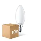 Mehrfachpackung 10x Philips Corepro LED Kerze E14 Matt 6.5W 806lm - 840  | Ersatz Für 60W