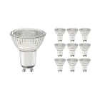Mehrfachpackung 10x LED-Spot GU10 PAR16 4W 345lm 36D - 930 Warmweiß | Höchste Farbwiedergabe - Dimmbar - Ersatz für 50W