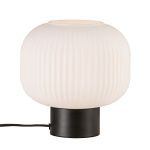 Nordlux Lampe De Chevet Milford Verre Noir | Convient pour 1x E27