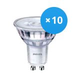 Lot 10x Philips Corepro LED Spot GU10 PAR16 2.7W 230lm 36D - 840 Blanc Froid | Équivalent 25W