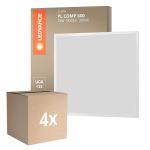 Lot 4x Ledvance Dalle LED Compact Aluminium Blanc 33W 3630lm - 830  | 60x60cm