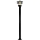Nordlux Lønstrup 32 Lampe sur pied Métal et Verre Noir | 320mm - IP44 - Convient pour E27