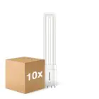 Lot 10x Philips Corepro PL-L LED 8W 960lm - 830 Blanc Chaud | 4 Broches - Remplacement 18W